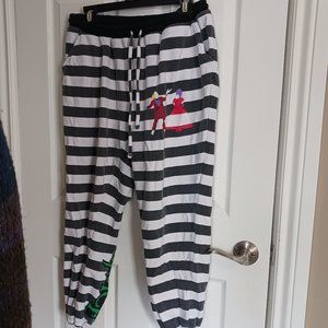 Beetlejuice striped sweat pants